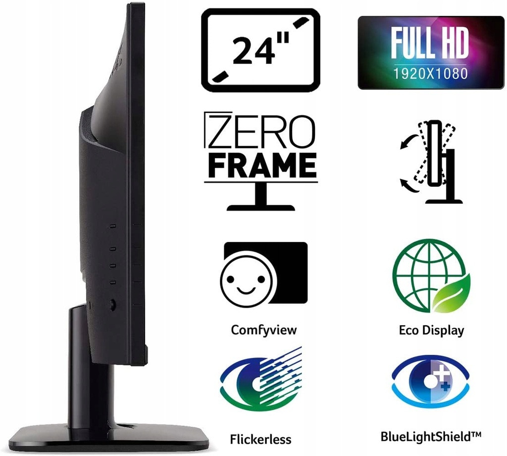 Купить Монитор 24 дюйма Acer KA242Y IPS 1 мс FHD AMD FreeSync: отзывы ...
