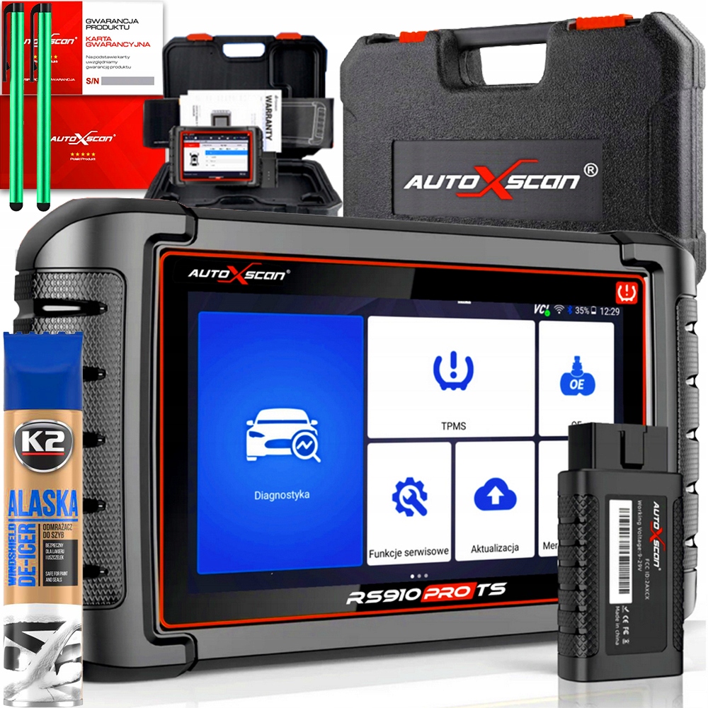 AUTOXSCAN RS910 PRO TS TESTER DO BMW MINI SMART + PROGRAMATOR TPMS +GŁOWICA
