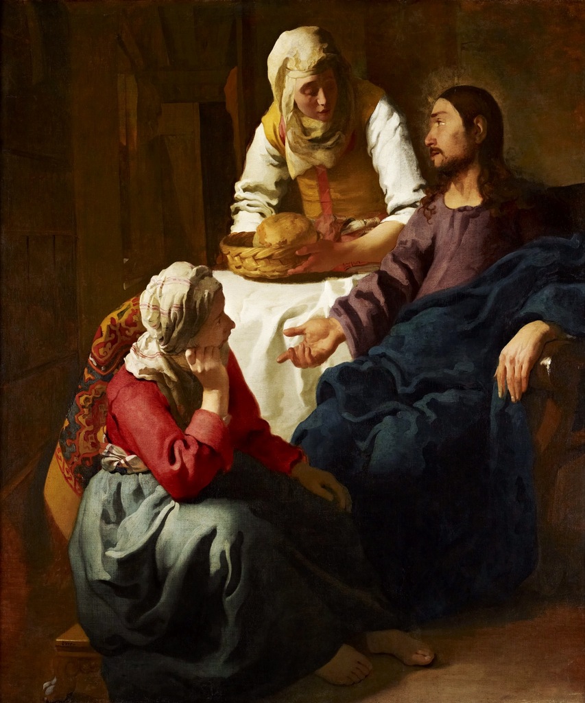 J.Vermeer - Chrystus w domu Marii i Marty - 60x50