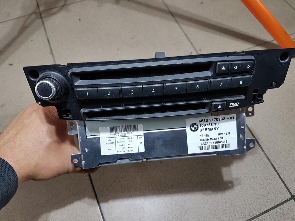 BMW E60 E61 RADIO CD DVD NAWIGACJA 6583917070201 7751934976