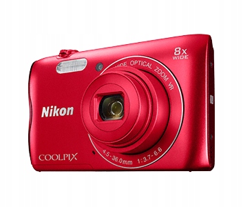 Aparat Nikon COOLPIX A300 czerwony karta 16GB Etui