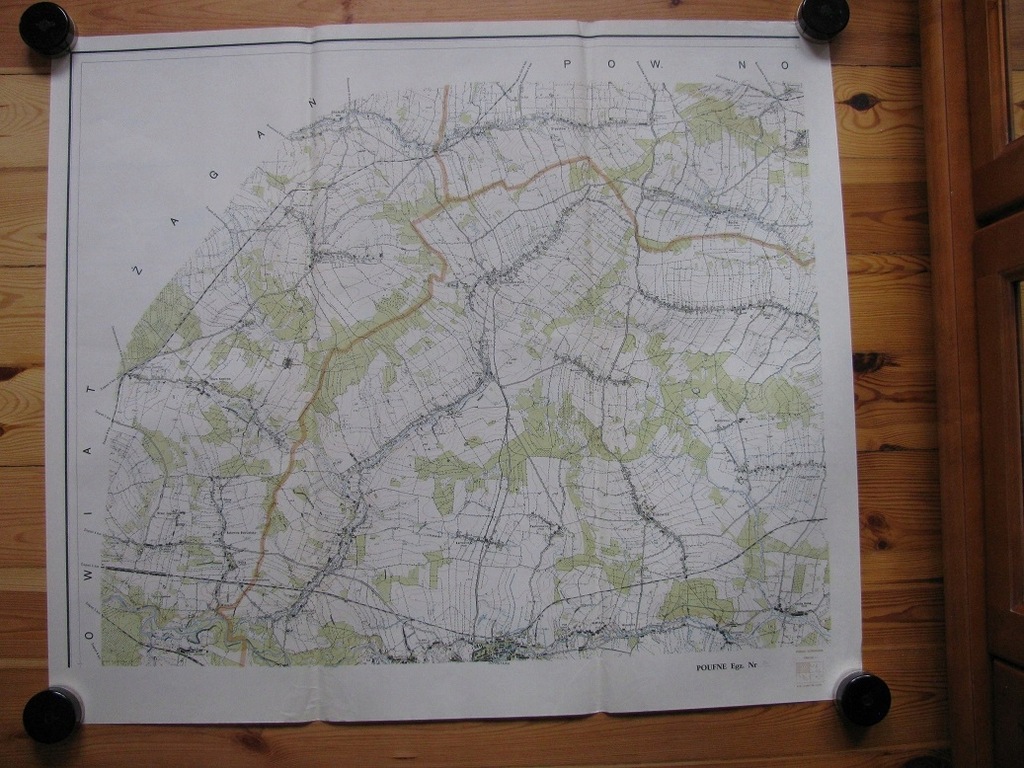 SZPROTAWA -mapa powiatu ark.1 i 3 :1963r, 1:25 000