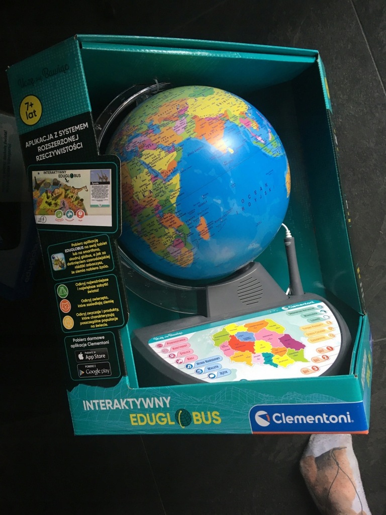 GLOBUS INTERAKTYWNY PIÓRO EDUGLOBUS LED CLEMENTONI