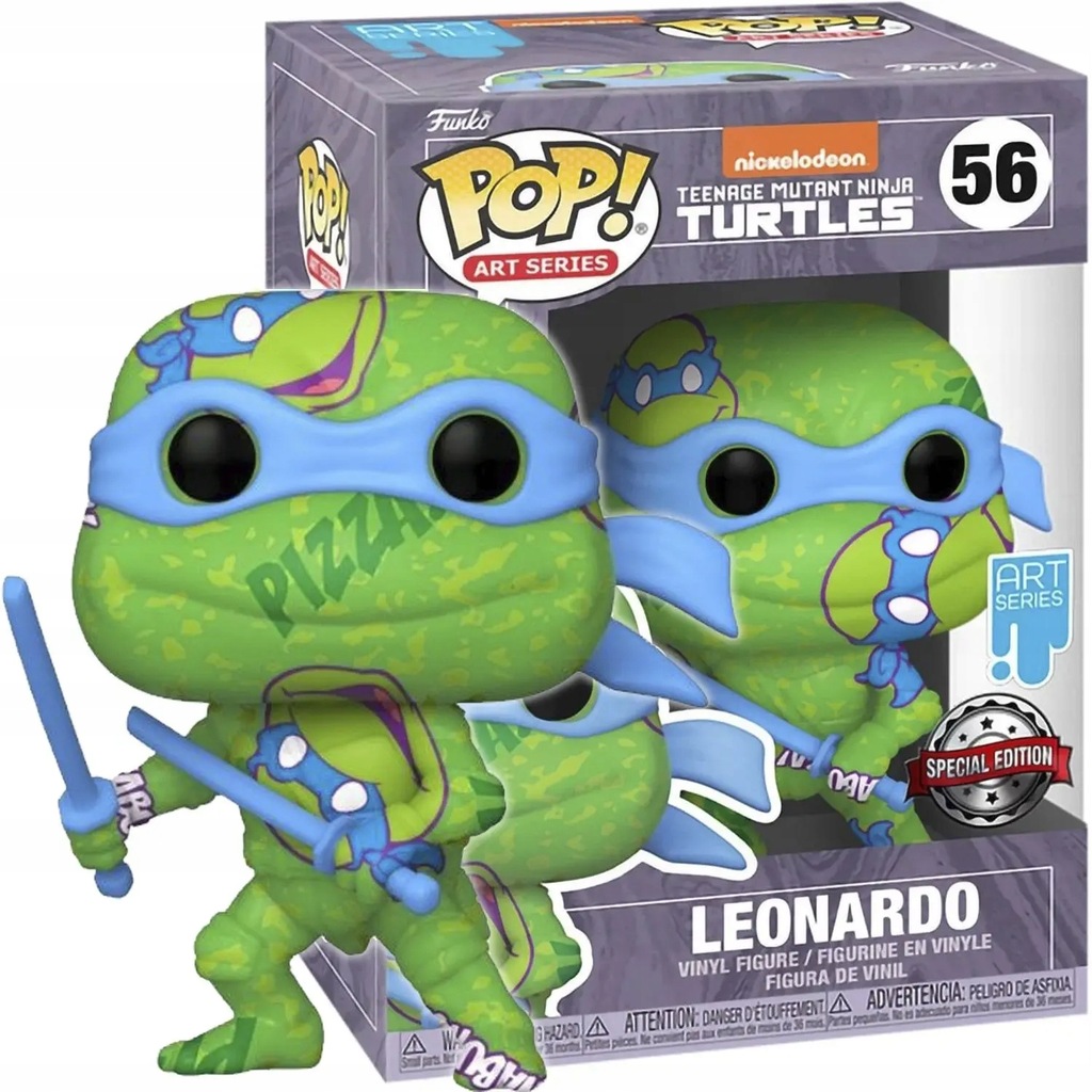 Funko POP! Art Żółwie Ninja Leonardo Edycja Specjalna KOLEKCJA FIGURKA