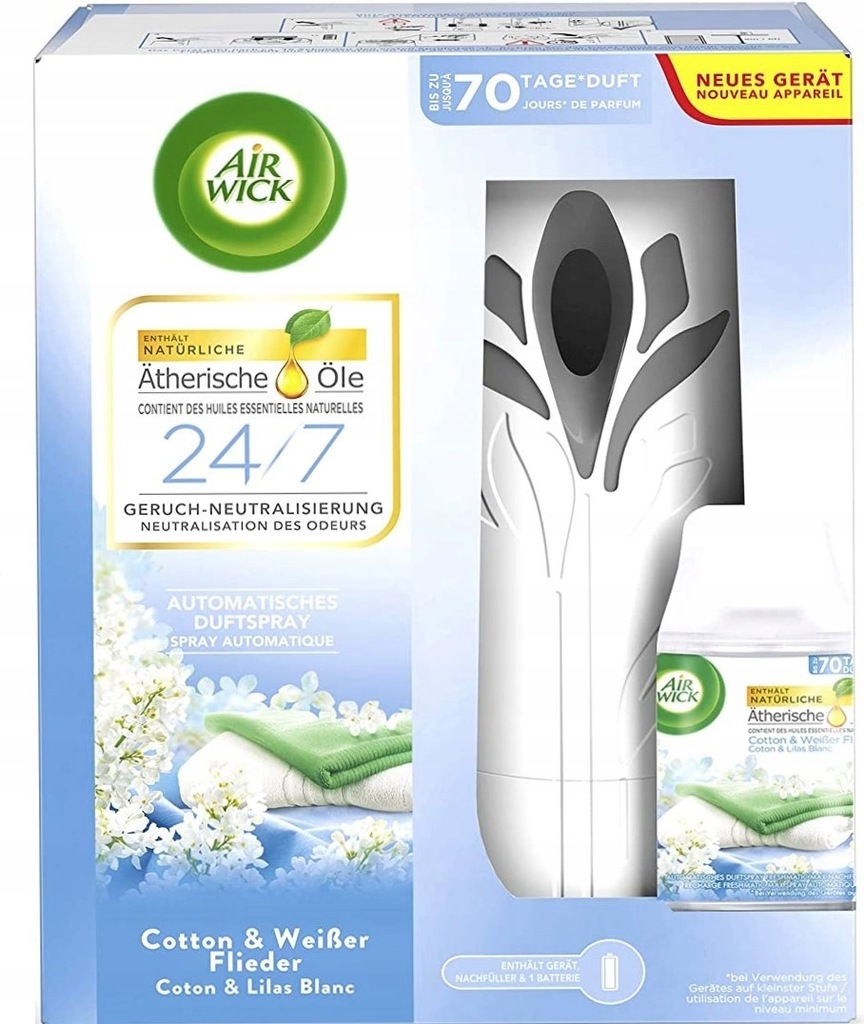 ZESTAW AIR WICK FRESHMATIC I WKŁAD 250ml D3219