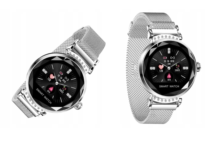 Watchmark Elegancki SmartWatch DAMSKI KRYSZTAŁKI