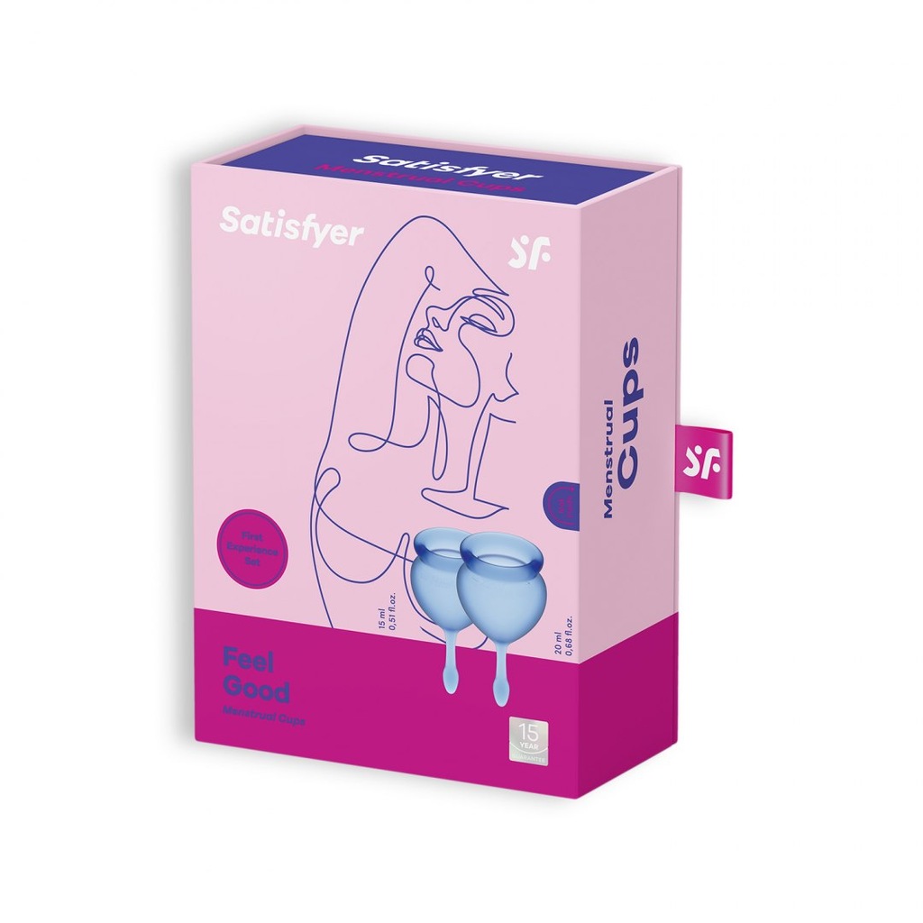 Kubeczki menstruacyjne satisfyer feel good 2 szt