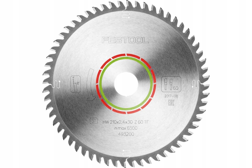 Tarcza pilarska HW 210x2,4x30 TF60 Festool 493200