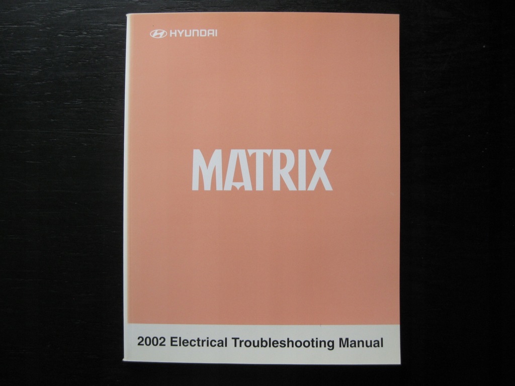 Hyundai Matrix książka napraw elektryka Matrix `02