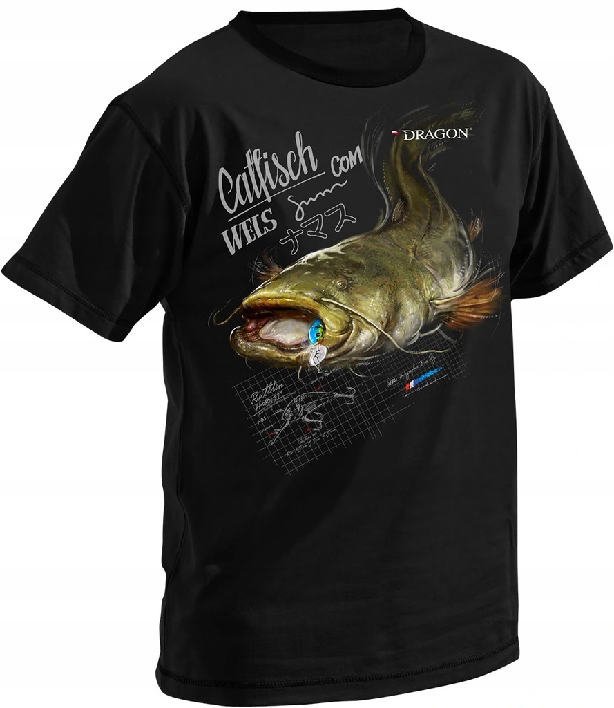 KOSZULKA T-SHIRT DRAGON SUM CZARNY M