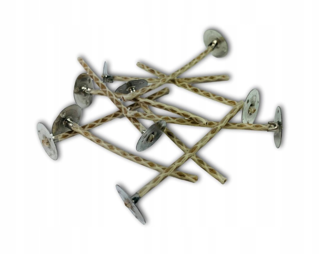 KNOT DO ŚWIEC Z BLASZKĄ Knoty Bawełniane 15cm x120