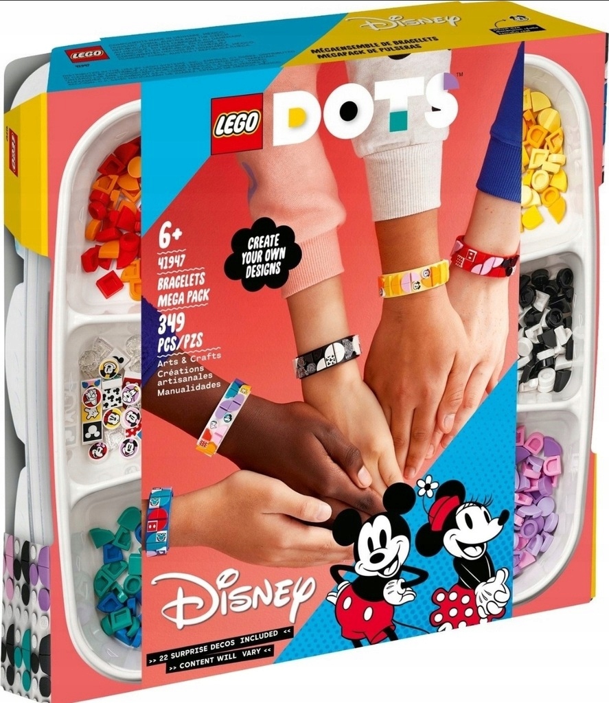 LEGO Dots 41947 Miki i przyjaciele megazestaw bransoletek NOWY ORYGINALNY!!