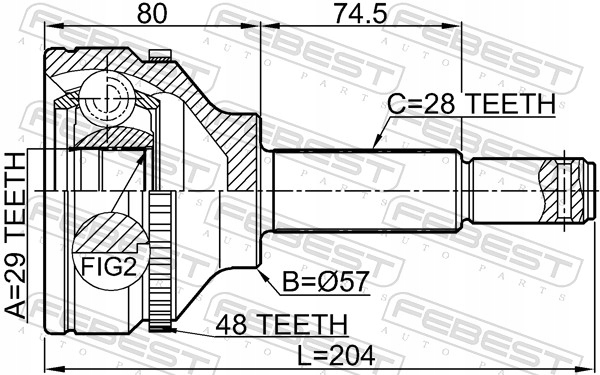 PRZEGUB ZEW./P/TRANSIT FURGON 2,2 06-14