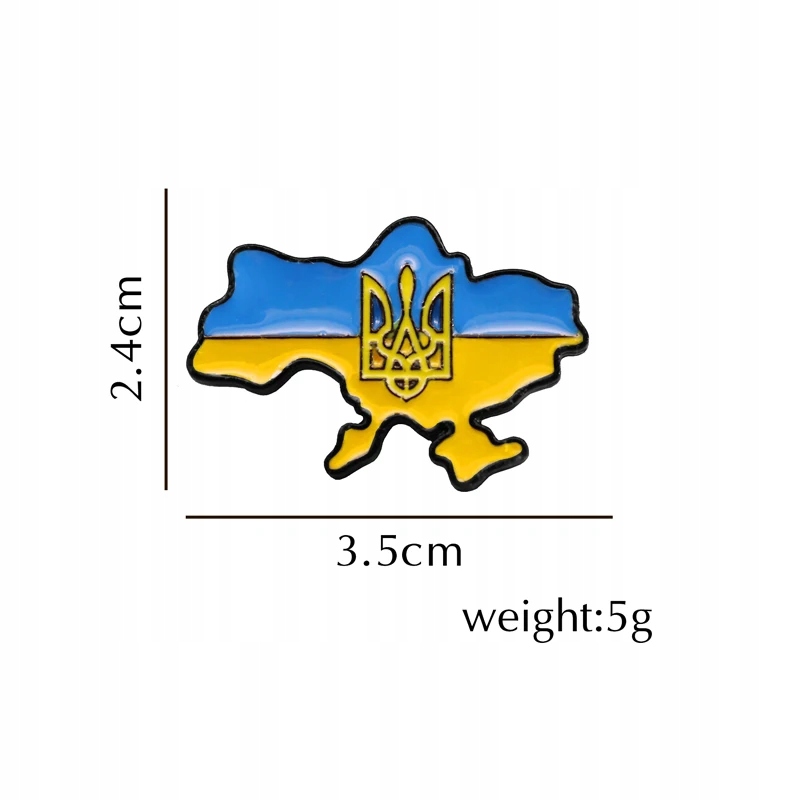 Ukraine Flag Ukraine Map Enamel Pins Ukrainian National Emblem Shield