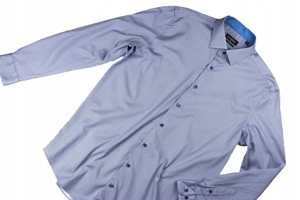 Promo Dressmann koszula elegancka wzór retro _XL