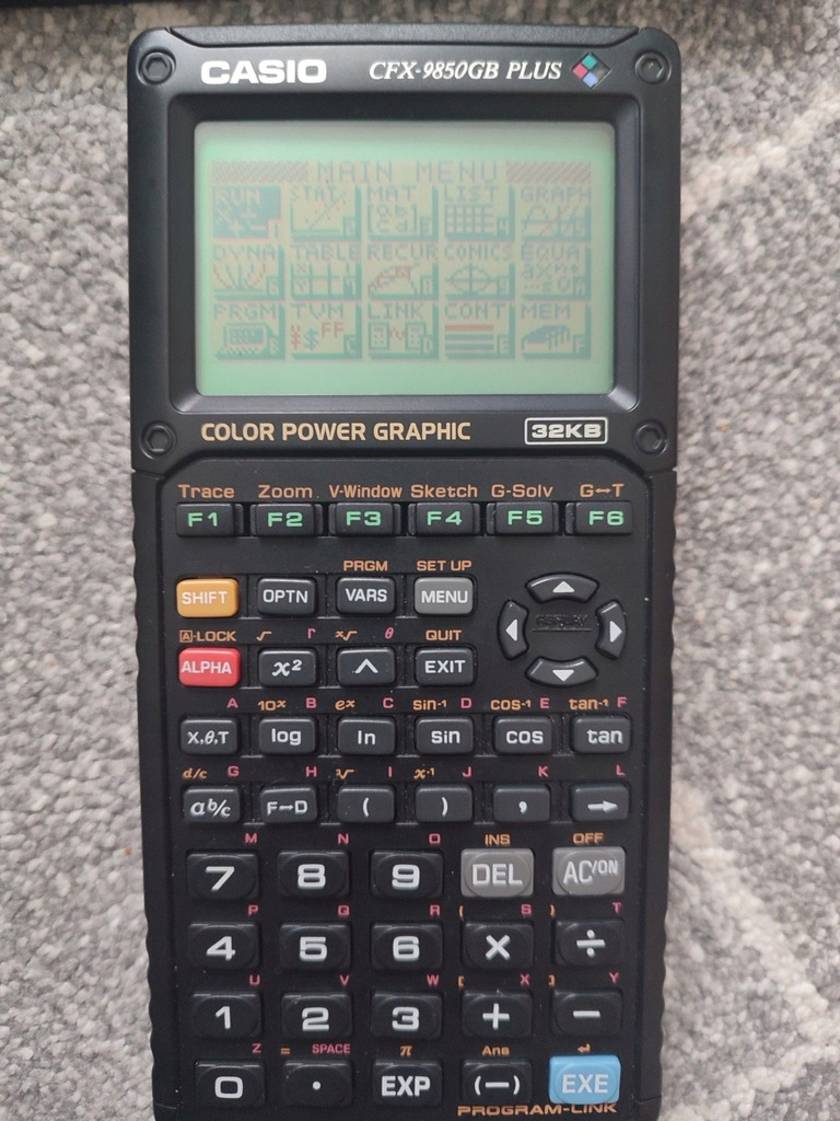 Kalkulator graficzny Casio CFX9850GB PLUS 12608855063 oficjalne