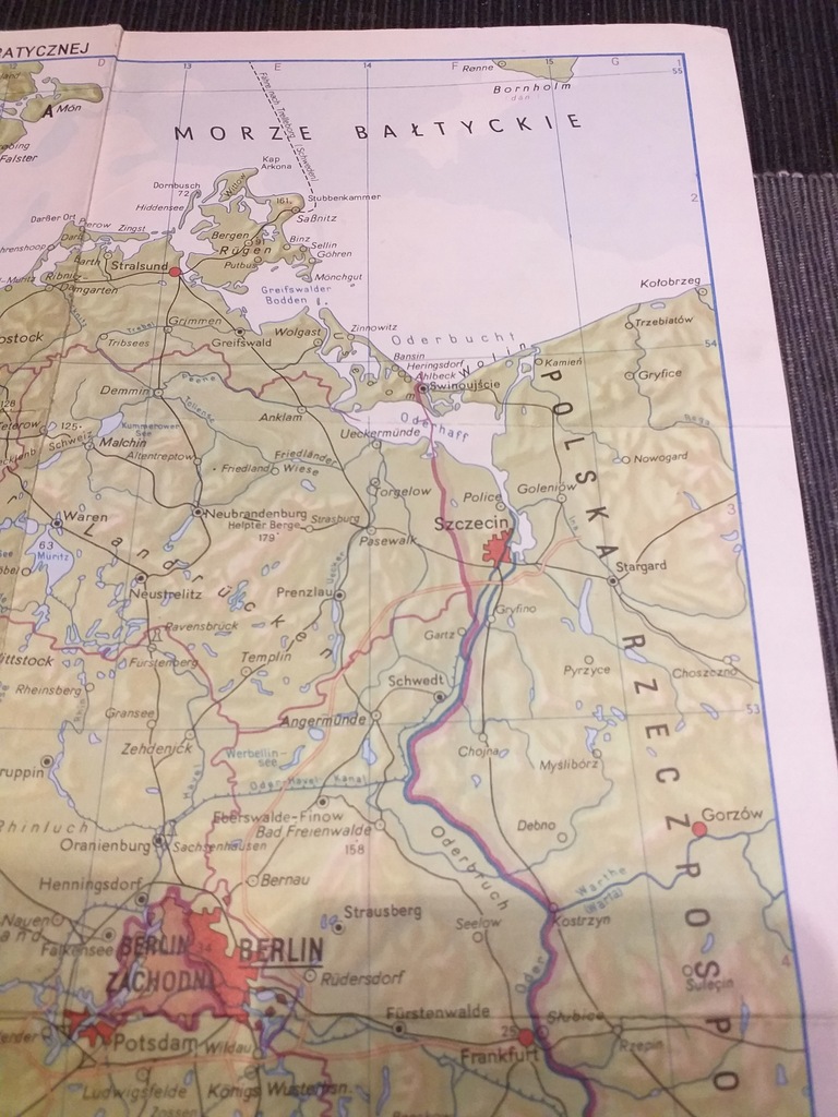 STARA MAPA NRD DDR GDR PRL RFN CSRS1972 TRANSPORT - 10041501876 ...