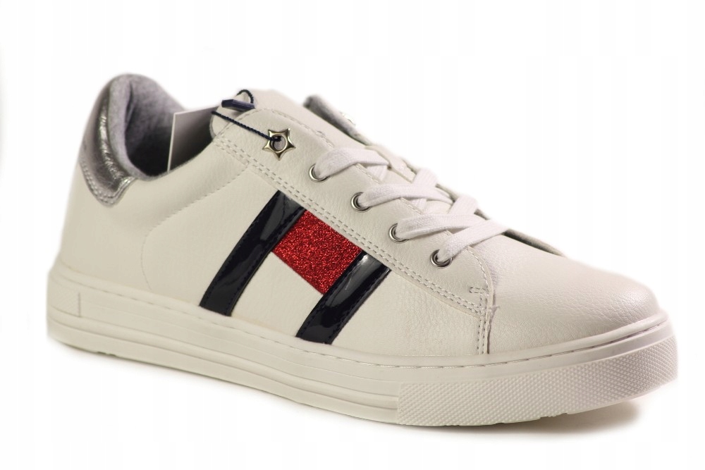 PÓŁBUTY TOMMY HILFIGER T3A4 BIAŁY R.40