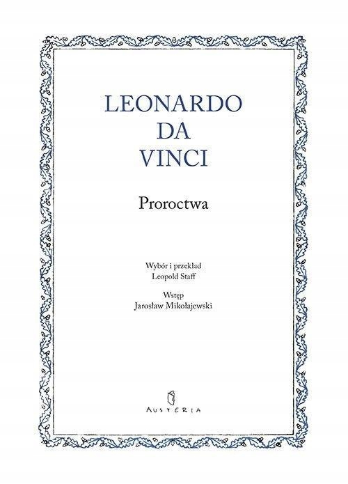 PROROCTWA, LEONARDO DA VINCI