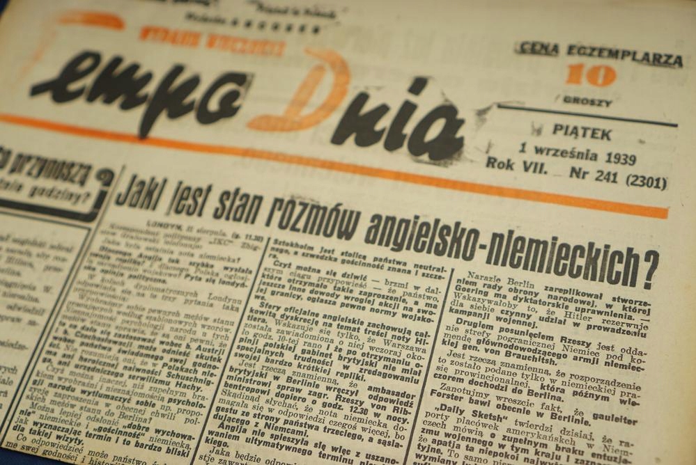 GAZETA z 1 września 1939 Tempo Dnia