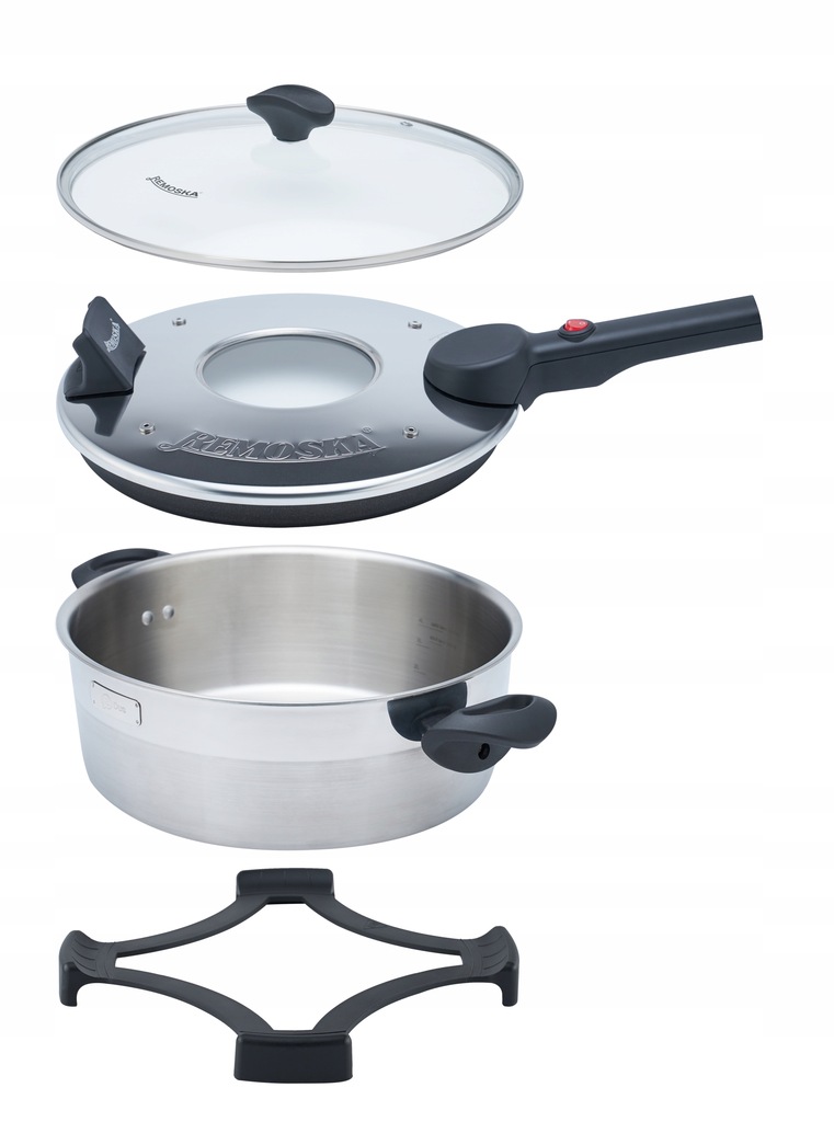 REMOSKA Dua Glass D52F/10 2w1 Prodiż do Pieczenia i Garnek Indukcja 4 l