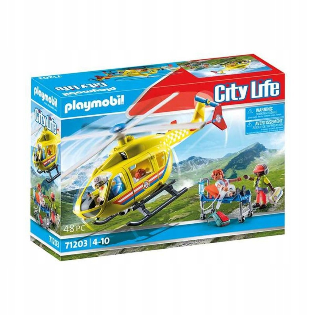Playset Playmobil 71203 City Life Rescue Helico