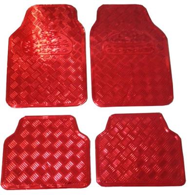Dywaniki samochodowe aluminiowe Czerwone