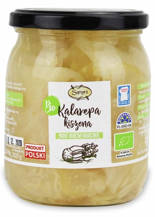 Kalarepa Kiszona Bio 500 g (300 g) - Sątyrz