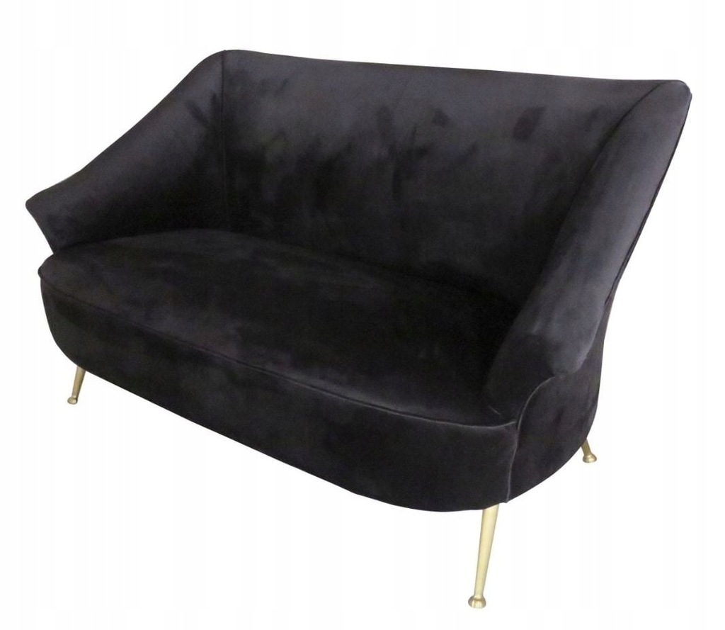 Sofa 2-osobowa MARGUESA Black/Gold