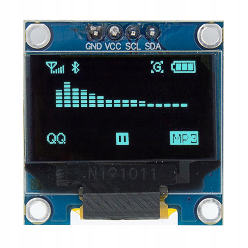 Wyświetlacz OLED 0,96 Arduino I2 SSD1306 NIEBIESKI