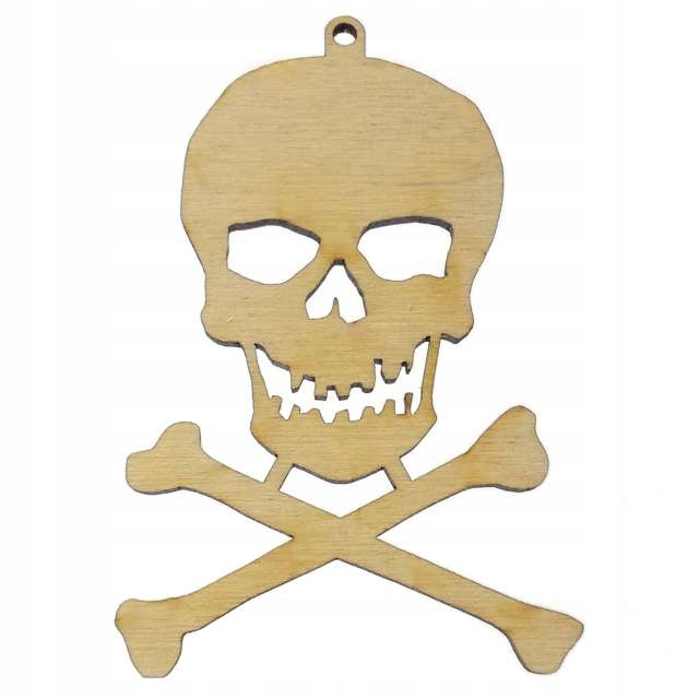 CZASZKA HALLOWEEN zawieszka dekoracja 10 szt