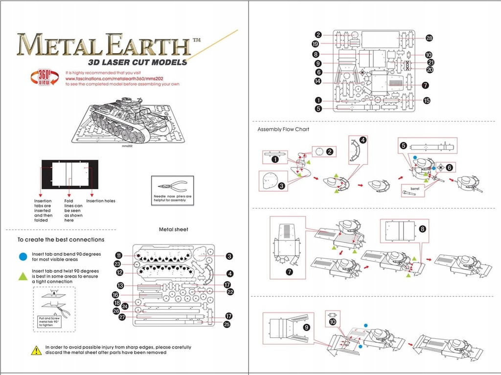 Купить Модель танка Metal Earth CHi-Ha для сборки: отзывы, фото, характеристики в интерне-магазине Aredi.ru