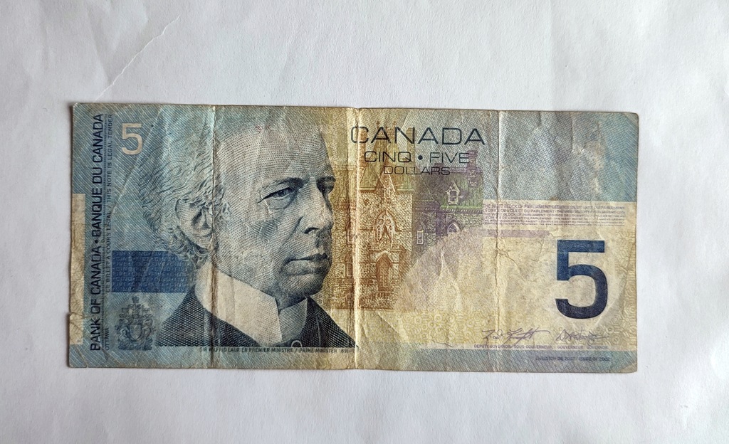 Kanada 5 Dolarów 2002 r. Stan 3-