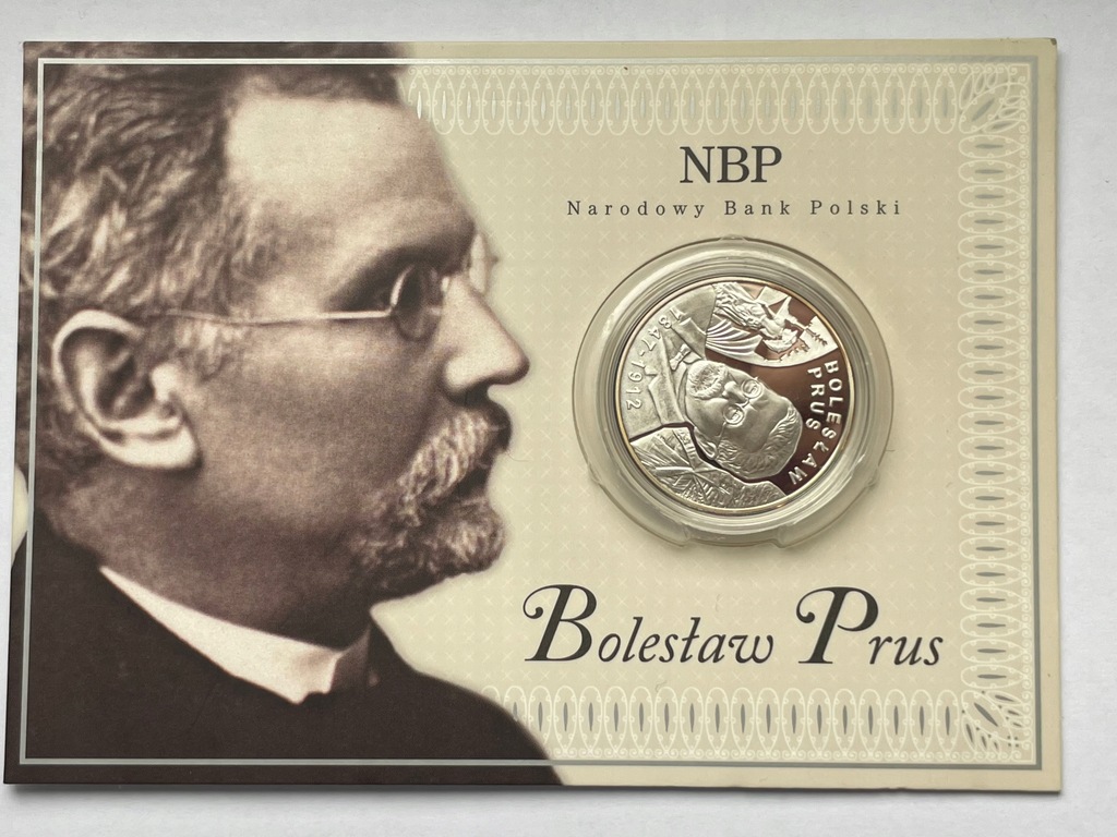 Moneta 10 złotych 2012 - BOLESŁAW PRUS