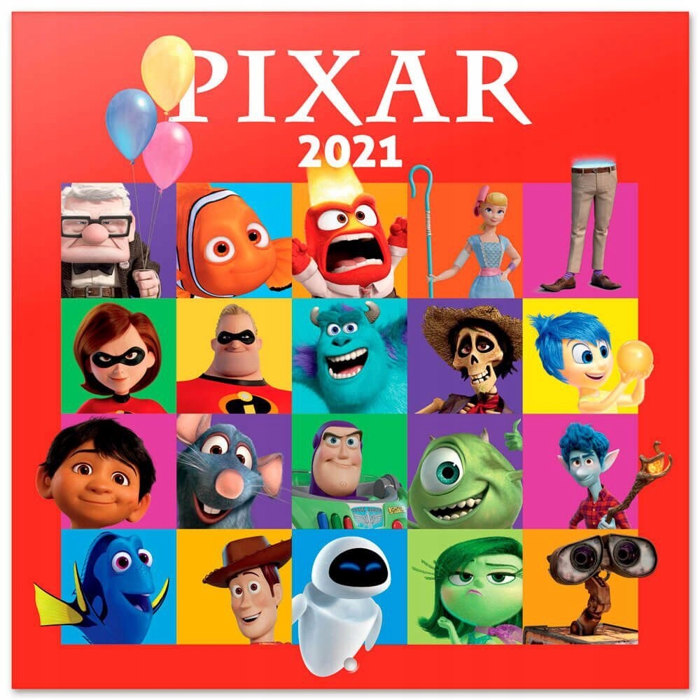 Bohaterowie Pixara - kalendarz ścienny na 2021 rok