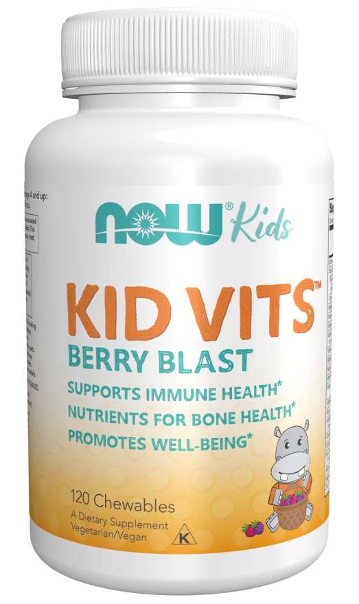 NOW FOODS Kid Vits Berry Blast 120 tabl. do ssania - Multiwitamina dla dzie