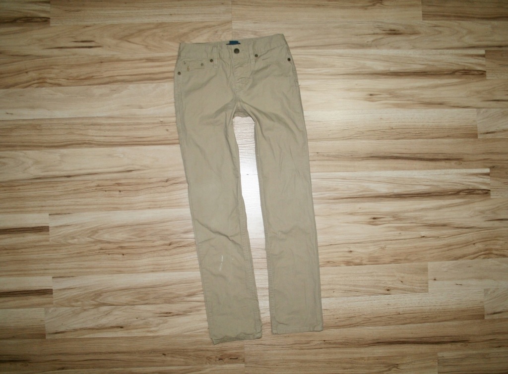 RALPH LAUREN modne jeansowe spodnie 140