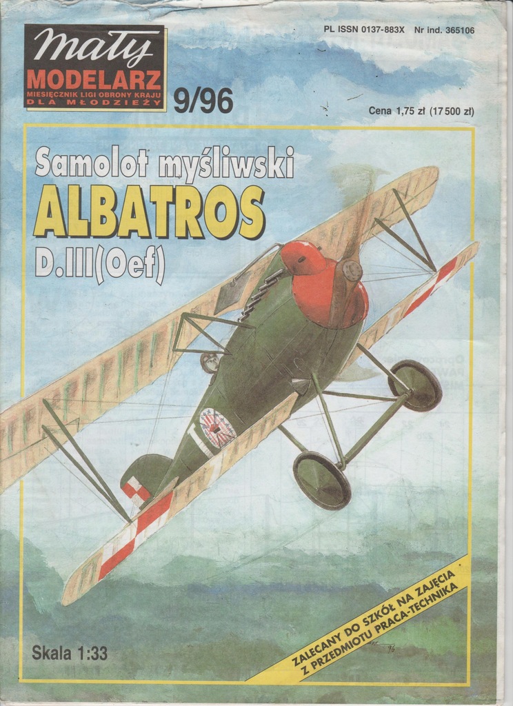 Mały Modelarz 9/96 Samolot Albatros D.III