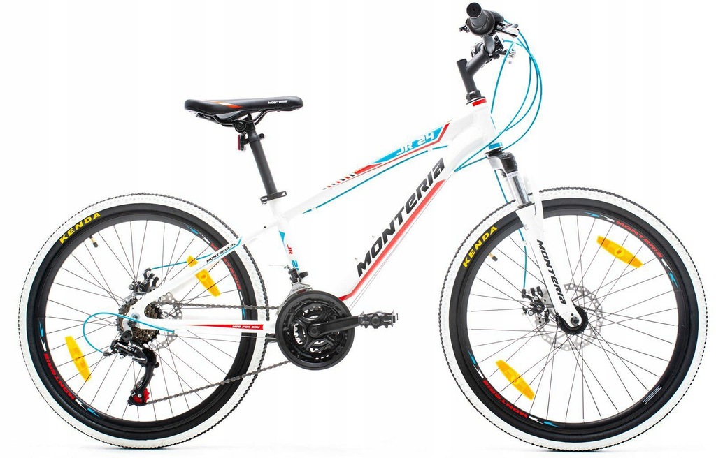 Rower Górski MTB Junior 24 Disc - r 13" Biało