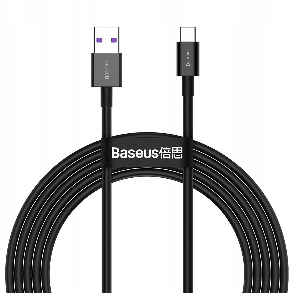 Baseus Kabel USB do USB-C Baseus Superior Series, 66W, 2m (czarny) ]]