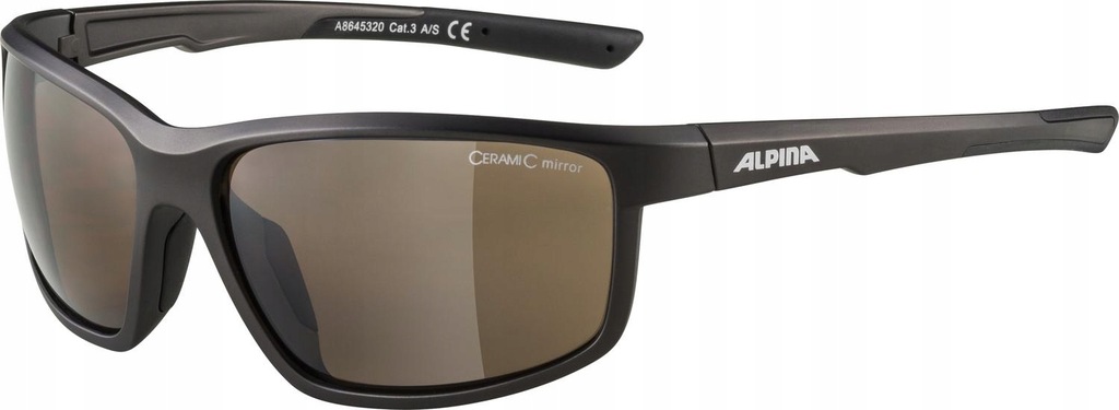 ALPINA DEFEY okulary rowerowe/sportowe, tin-black matt