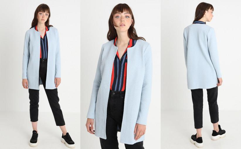 B35D007 BLAZER DŁUGI BŁĘKITNY CASUAL VILA S