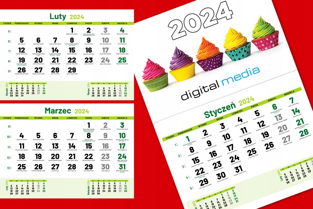 Kalendaria jednodzielne A4 2024 PROJEKT pdf kolor