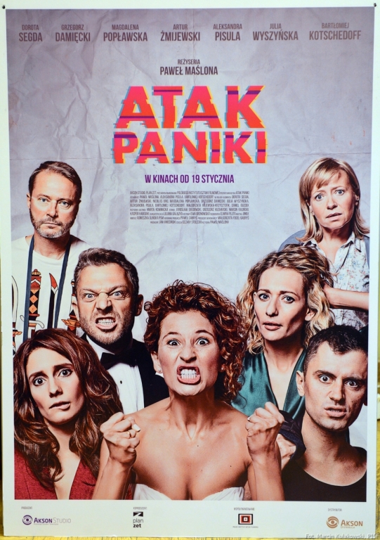 "Atak paniki" - plakat filmu na PCV