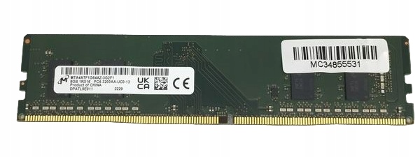 NOWA PAMIĘĆ RAM MICRON 8GB MTA4ATF1G64AZ-3G2F1 DDR4 3200MHZ SODIMM