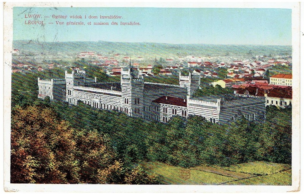 Lwów - Dom Inwalidów - cenzura wojskowa 1915 r