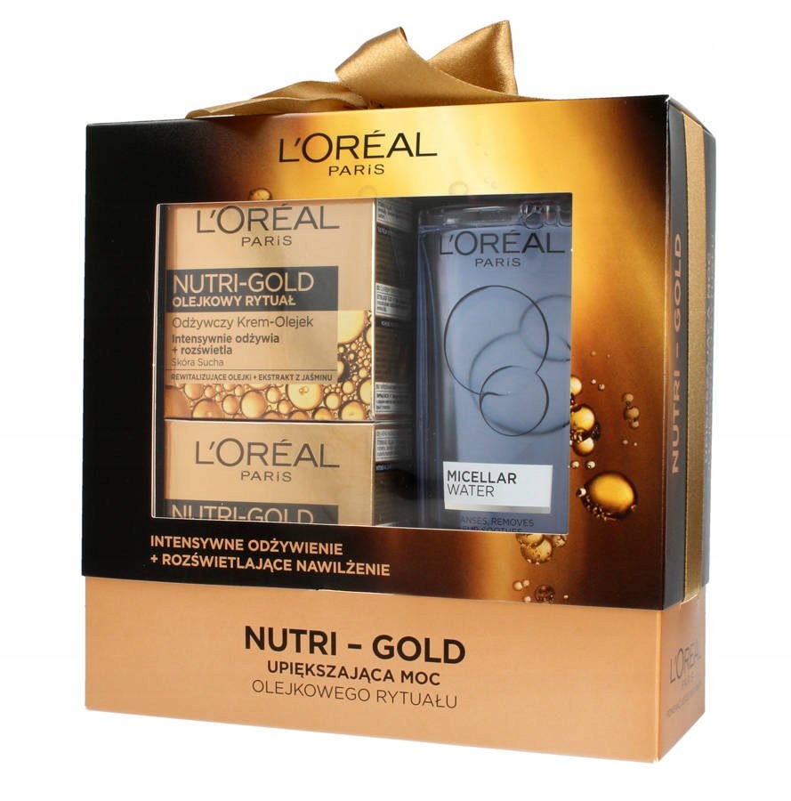 L'Oreal Nutri-Gold zestaw odżywczy krem-olejek na