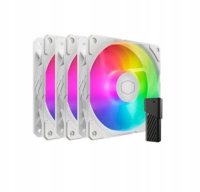 WENTYLATOR SICKLEFLOW EDGE 120 ARGB WHITE 3-PACK
