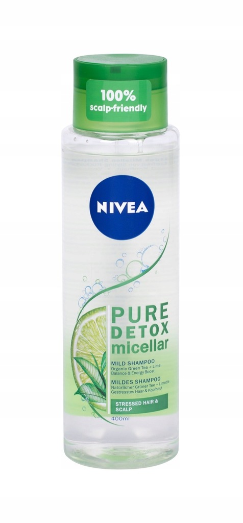 Nivea Pure Detox Micellar Szampon do włosów 400ml