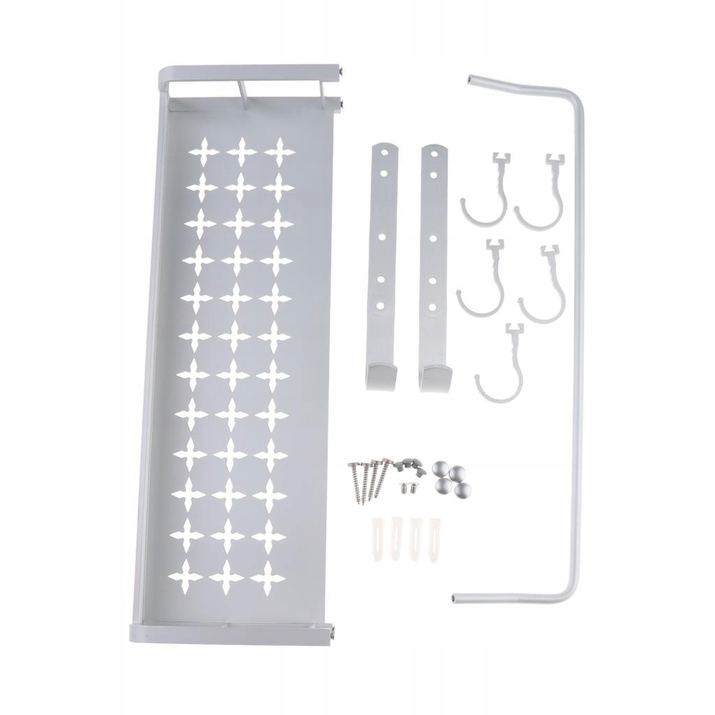 Wall Mounted Aluminum Bathroom Shelf with Towel